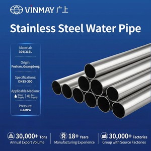 Durable Cold Rolled ASTM Standard Stainless Steel Alloy Water Pipe 201 304 316 Residential Plumbing Supply