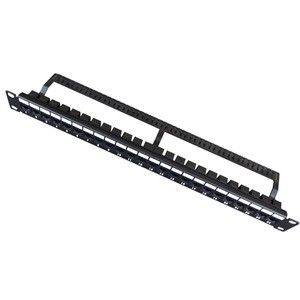 12 Port Blank Keystone Patch Panel 19 Inch 1U Rack Mount With Cable Management