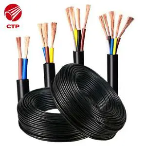 China Type AC Power PVC Wire 227 IEC 52 (RVV) 300V Stranded Copper Cable Oil Resistant Flexible Electrical