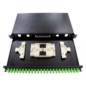 1U 24 Port sc Fiber Patch Panel Fiber Optic Sliding Patch Panel Modular Patch Panel ODF 48 Ports SC-APC 2U 19