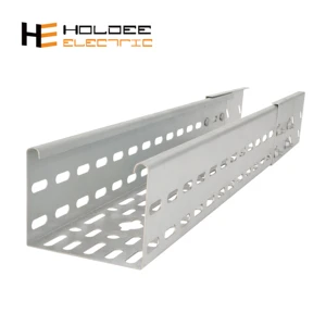 HOLDEE Perforated Galvanized Steel Cable Tray with Arched Edge