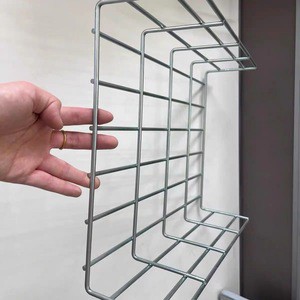 Open Welded Wire Mesh Cable Trays Square Hole Hot Galvanized Electrostatic Spraying Plain Weave Steel Corrosion Cutting