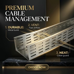 Reinforced Hot Dipped Galvanized Steel Cable Tray Sturdy Cable Tray