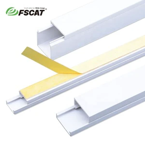 FSCAT Customizable Factory-made PVC Cable Trunking Different Sizes Durable Waterproof Fire Retardant UV Resistant CE Wire
