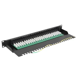 Cat3 UTP 25 Ports Patch Panel for Data and Voice