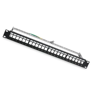 Cat6 UTP 24Port 1U 19 Inch Wall/Rack Mount 110 Krone Dual IDC Gigabit RJ45 Patch Panel
