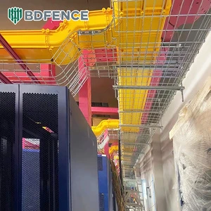 Wall Mount Bracket Low Carbon Steel Galvanized Wire Mesh Cable Tray Wall Installation Adaptation Duty Support Anti-Corrosion