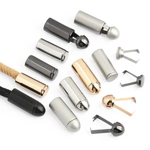 Big Size Durable High Quality Zinc Alloy Nickel-Free Custom Color Fashion Style Cord Aglet End Caps for Hoodie/Sweatshirt