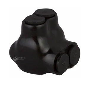 Multi Cable Connectors 2 Port Single Entry Splice Electrical Power Connector Black Interconnect Terminals Wire Connectors