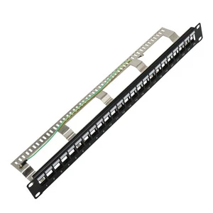 Discount Offer 19 Inch 1U 24 Ports FTP Empty Patch Panel Modular Blank Wallmount or Rackmount Blank Patch Panel