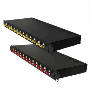 19Inch 12Port ST Single-mode Rack Optical Fiber Patch Panel OM1/OM2/OM3/OM4 Multi-mode Rack Optical Fiber Patch Panel