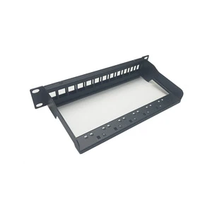10-inch 12-port patch panel / modular blank patch panel, compatible with RJ11 & RJ45 modules