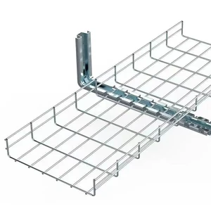 Metal Management 500mm Cable Tray with Galvanized Wire Mesh Basket for Welding Applications