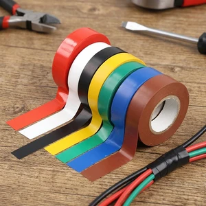 SZS Solid PVC Electrical Insulating Tape Flexible 0.15mm X 18mm X 5m for Electric Wires Installation
