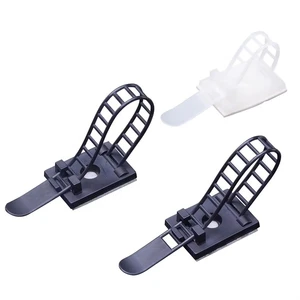 Black Adjustable Wire Clips Nylon66 Cable Clamp