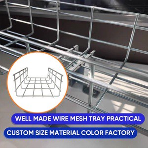 Export Grade Sturdy Wire Mesh Cable Tray International Standard Europe US Certification Overseas Engineering Project
