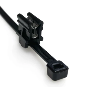 Wholesale 2 Piece Edge Clip Cable Fixing Ties for 1-3mm Panel ,Inside Serrated, Max Bundle Dia 50mm