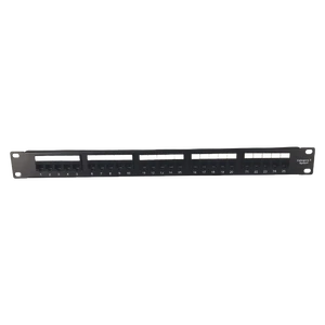 High Quality 25Port 1U 19Inch Telephone Patch Panel with 25 8P4C Telephone Modules CAT3 Voice Patch Panel for Cabinet