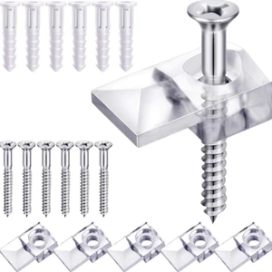 Mounting Brace Fixing Glass Shelf Bracket Pegs Supports with Chuck Wall Mount Glass Mounting Bracket