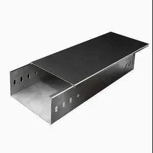 JS Industrial Construction Cable Laying 304 Stainless Steel Solid Through Cable Tray with 60 Pcs Capacity