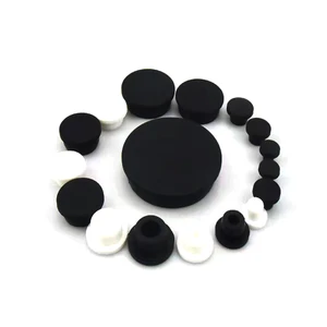 Custom End Black Cable Grommets Silicone Caps Through Hole Snap-on Small Rubber Hole Plugs for Hole
