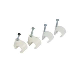HONT Circle Hook Cable Clips PE PP High Quality Round 5-20mm White/Black/Gray Custom Logo 100pcs