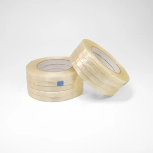 Premium Single Sided Fiberglass Filament Tape Roll For Professional Packaging Waterproof Adhesive Tape