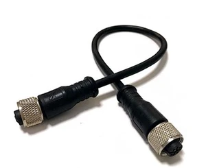 Connecting Cord, 2 Cable Plug 17pin Connectors M12x1, PUR Cable, Shielded M12 Connector