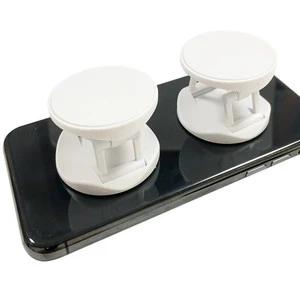 Phone for Bracket Back Sticker Push-Pull Folding Stand Desk Transparent Painted Pattern Adhesive Pad Mounting