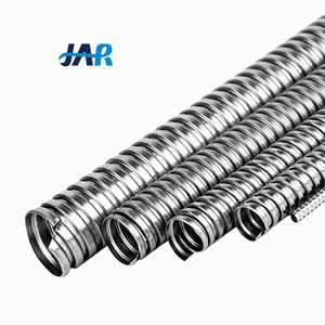 Manufacturer Bare Zinc Strip Corrugated Hose Galvanized Steel Flexible Underground Wiring Conduit