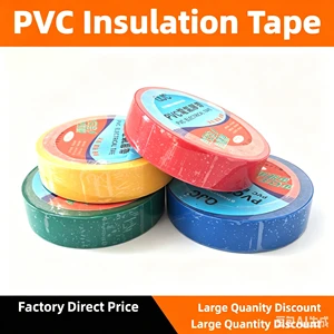 PVC Insulated Electrical Tape Flame-Retardant Pressure-Resistant Heat-Resistant Cold-Resistant High Adhesion Single Sided