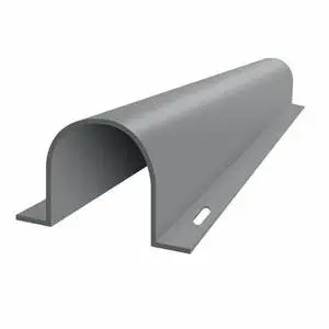 Semi-Circular U Shape Electric PVC Cable Trunking Conduits Wire Protection