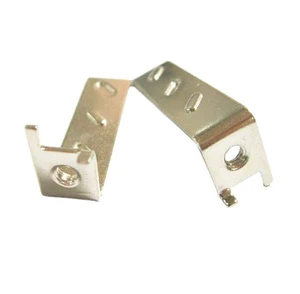 Adjustable Copper & Galvanized Sheet Metal Triangle Bracket Slotted Holes Precision Assembly Automotive Applications