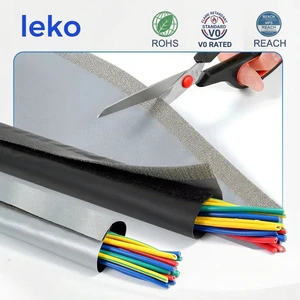 Cable Sleeve Hook Loop Wrap Custom OEM Bulk Wholesale Wire Protector Industrial Wrapping Band Reusable
