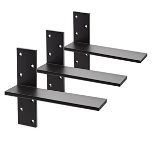 Customizable Heavy-Duty Floating Shelf Bracket Solid Iron Hidden Wall-Mounted Countertop Support ISO9001 OEM/ODM Factory Direct