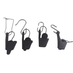 Stainless Steel FTTH Drop Cable Clamp S-Hook Plastic Wire Clip for Fiber Optic Equipment Compatible WiFi 4G 3G GSM Telecom Parts