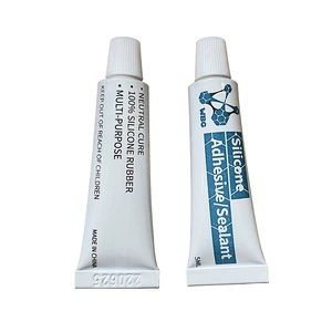 WBG High Temp Rvt Silicone Glue Black Adhesive Small Packets Apply To Wood /Rubber/Metal/Tile/Concrete Wall