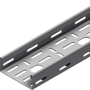 European-style Perforated Hot-dip Galvanized Aluminum Alloy Customized Cable Tray with 30-pcs Capacity for Cable Laying