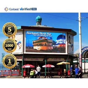 Outdoor P10 96*96 Commercial Led Display Board Screen Signage For Rooftop Advertising P5 Corner Smd Panel Publicidad Led Price
