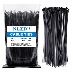 Eco-friendly Durable Self-Locking Nylon Cable Ties for Industrial Electrical Applications-Customizable Sizes