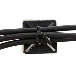 Elehk Tie Mount Mould Cable Sadle Block 25 Twist Saddle Type Nylon Adhesive Self Locking Mounting Pad 6Eee8 Plastic Sizes Mounts