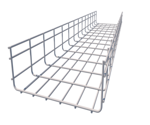 500*100 5mm Hot-Dip Galvanized Carbon Steel Wire Mesh Cable Tray for Telecom Power & Room Wiring