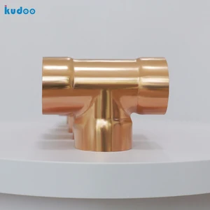 Corrosion Resistant Butt Weld Copper Tee Elbow Pipe Fittings, Cold Storage Equipment Pipeline Connection Parts