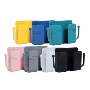 New Style Universal Remote Control Stand with Hook Adhesive Mobile Phone Wall Charger Holder Mount for Convenient Phone Charging