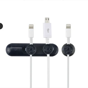 Magnet Organizer Clips Holder Wire Clamp Magnetic Cable Organizer Plastic Data Cable for Cable Management