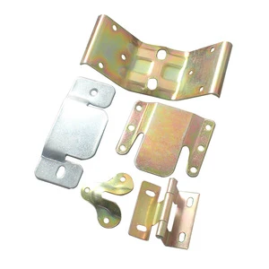 OEM/ODM Steel Stamped Sheet Metal Parts Custom Zinc-Plated Furniture Hardware Brackets & Connectors From China Supplier