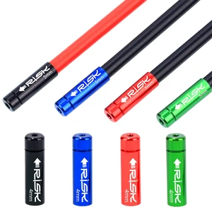 10pcs RISK 4mm 5mm Bike Derailleur Shift Brake Cable End Cap Aluminum Alloy Bicycle Housing Ferrules Crimps Dust Cover Wire Tip