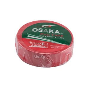 Flame Retardant Osaka PVC Insulation Tape 0.13mm Single Sided 600V High Voltage Vinyl Tape for Industrial Wire Wrapping