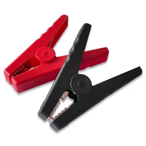 100A Alligator Clip Battery Clamp Insulated Copper Heavy Duty For Car Jumper Charger Emergency Electrical Test