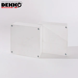 Dekko PVC Junction Box Knockouts 110*110*50mm High Quality Durable Electrical Box Conduit Cable Protection System White Black